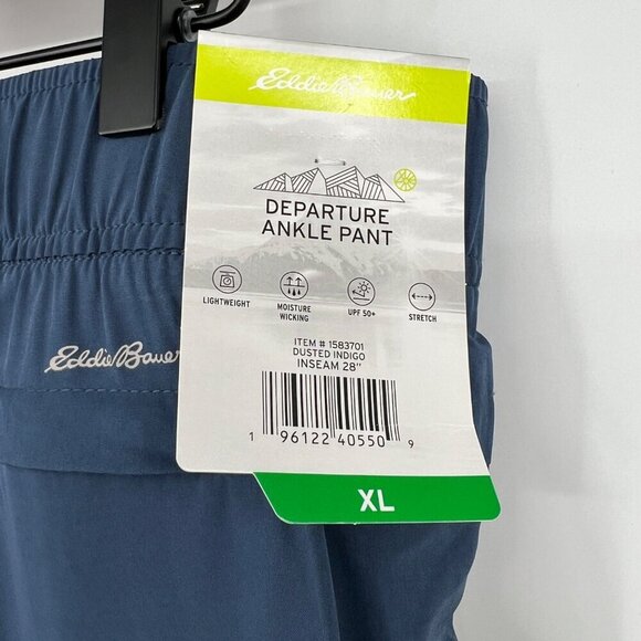 Eddie Bauer Women's Departure Ankle Pants size XL NWT Blue - Picture 6 of 13